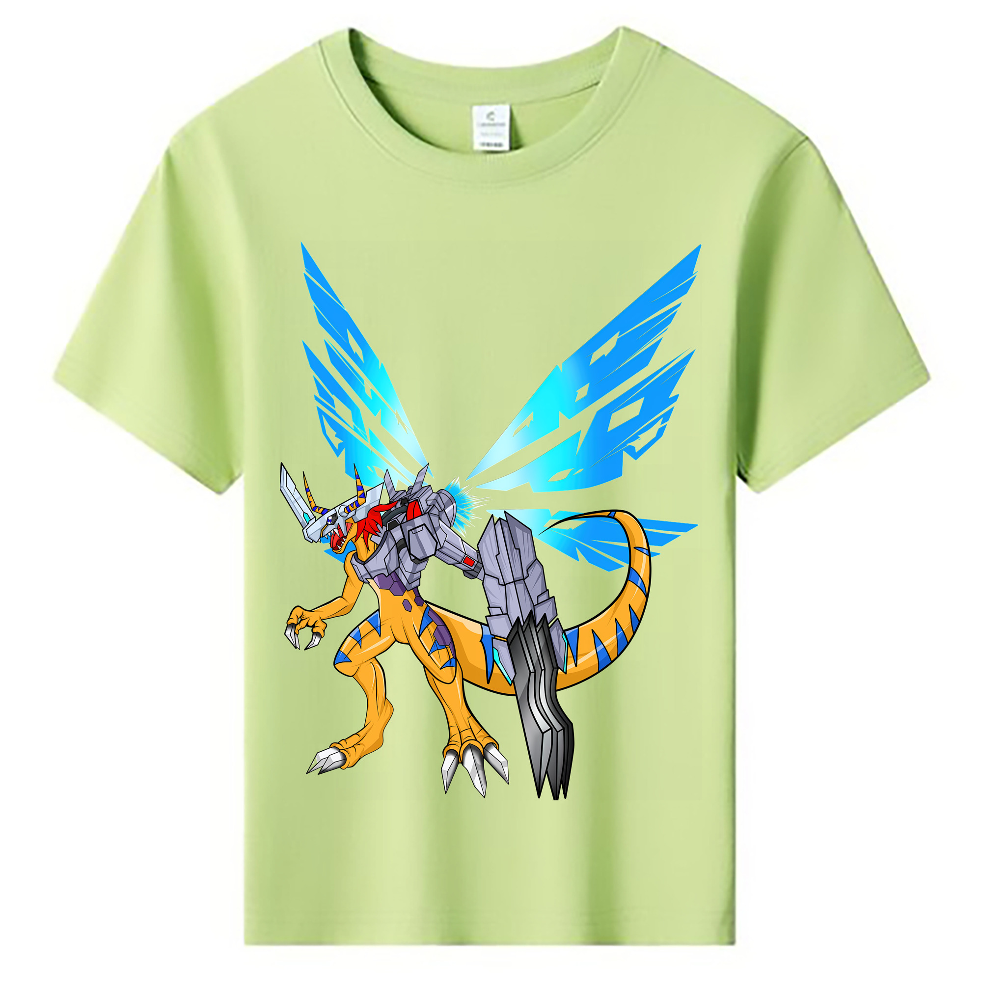 （画像用） Digimon デジタルモンスター/デジモン 綿100％キッズTシャツ（フロントプリント）